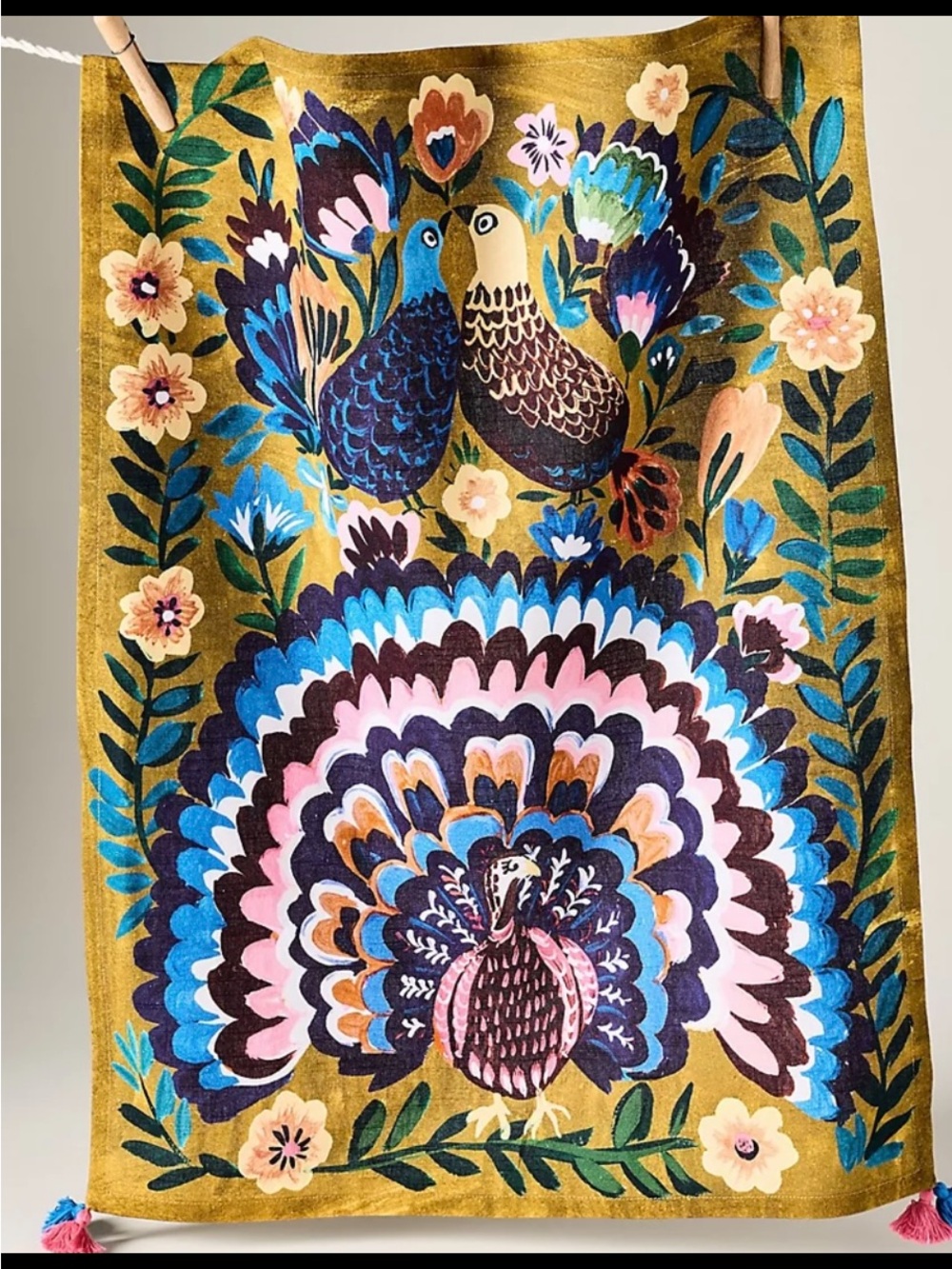Anthropologie Turkey Dish Towel.